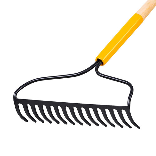 Garant GRA-GBR15 Pro Bow Rake 15-Tine, 60in Wood Handle
