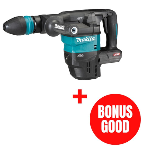 Makita MAK-HM001GZ-JL26PROMO 40V SDS-MAX Demolition Hammer Bare Tool + Bonus