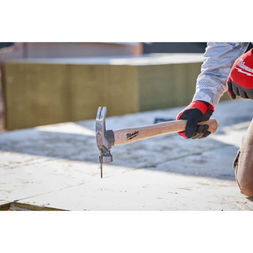 Milwaukee MIL-48-22-9418 23oz Milled Face Hickory Handle Framing Hammer