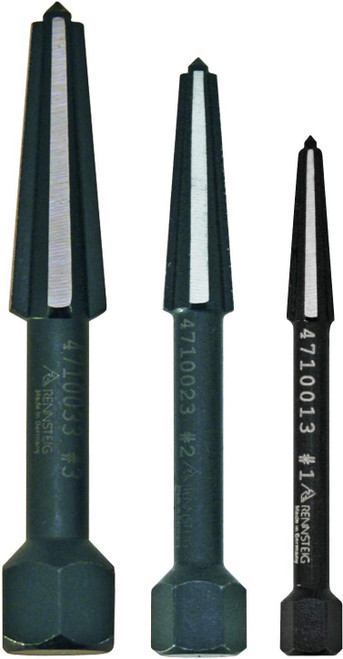 Knipex KNIP-9R4719033 3 Pc Double Edge Bolt and Screw Extractor Set