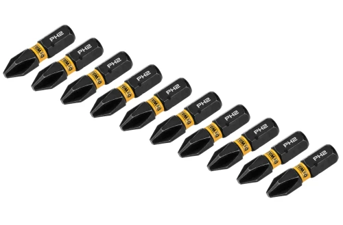 DEWALT DEW-DWAFE1PH2IR10 ELITE SERIES 1in Bits For PH2, 10-Piece