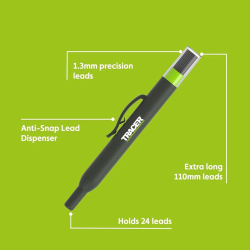 TRACER TRA-APPL1 Precision Pencil Replacement Lead Pack - 24-Piece 1.3mm