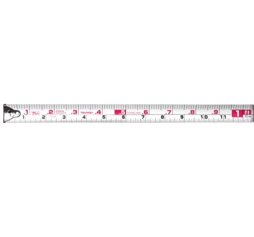 Tajima TAJ-GS-EC25BW GS-LOCK Engineer's Scale Compatible Clip 25ft Tape Measure
