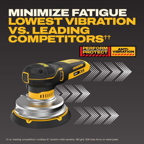DEWALT DEW-DCW230B 20V MAX XR 6in Random Orbital Sander Bare Tool