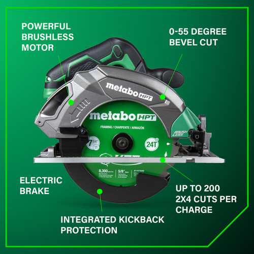 Metabo HPT HPT-C1807DAQ4M 18V MultiVolt 7-1/4in Cordless Circular Saw Bare Tool