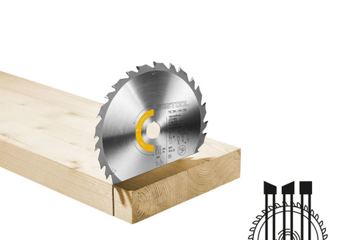 Festool FES-578589 WOOD UNIVERSAL HW 160x1.6x20 25-Tooth Track Saw Blade