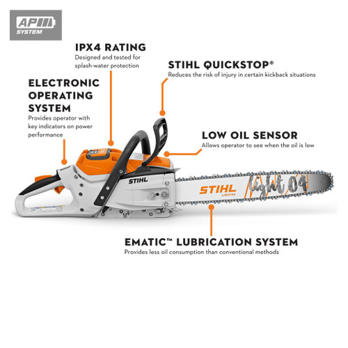 STIHL STIHL-MSA300-16 MSA 300 36V Brushless 16in Battery Chainsaw Bare Tool