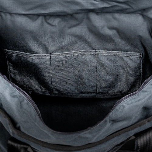 Badger Tool Belts OCC-483510 Big Badger Gear Tote - Gunmetal - interior pockets