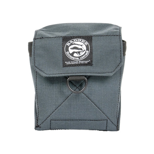 Badger Tool Belts OCC-453110 Covered Accessory Pouch - Gunmetal - front, closed