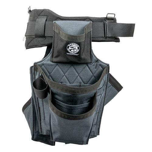 Badger Tool Belts OCC-463210-XX B17 Twin Tool Belt Setup (Framer Side by Side Set) - Gunmetal - tool bag side