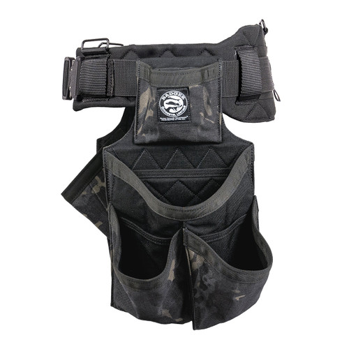 Badger Tool Belts OCC-461061-XX B14 Twin Tool Belt Setup (Carpenter Set) - Black MultiCam - fastener bag side