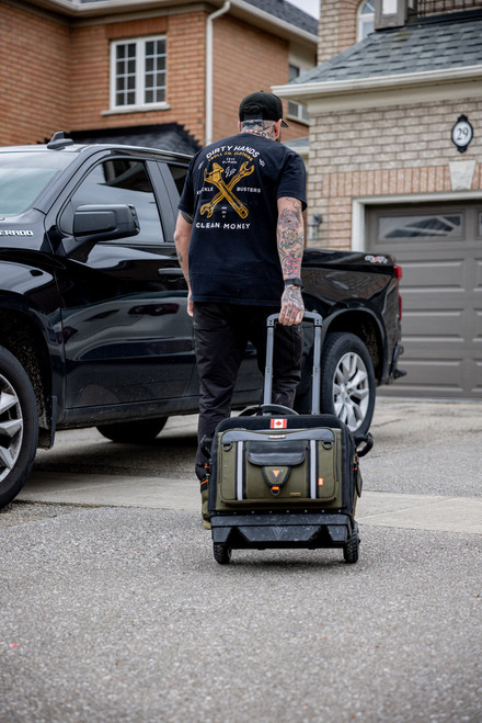 Velocity Pro Gear VEL-WB-600-G-C Rogue 600 Wheeler Trackable Tool Bag - Ranger Green