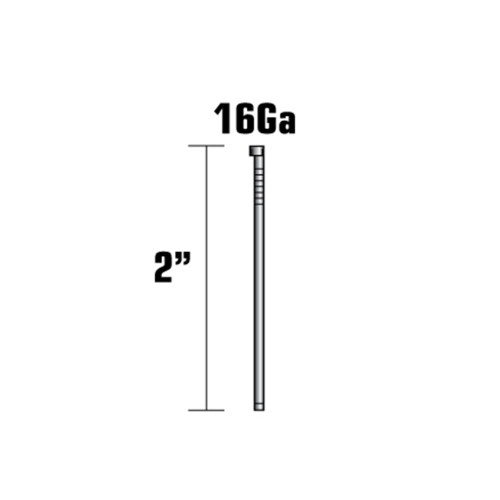 Metabo HPT HPT-14415HPT 2in x 16 GA Electro-Galvanized Angled Finish Nails 2000-Pack