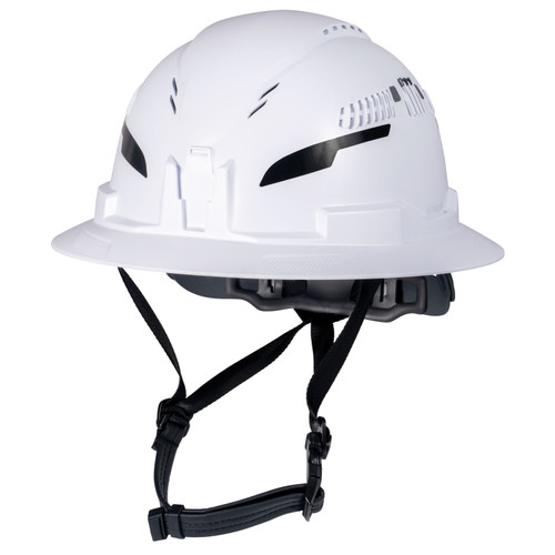 Klein Tools KLE-60401T2CND 60401T2CND Class C Type-2 Hard Hat Vented Full Brim Strap - White