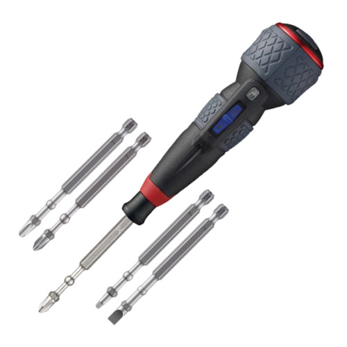 Vessel Tools VESSEL-220USBP5U e-ASSIST Ball Grip 3.6V Rechargeable Screwdriver with 5-Piece Bit Set