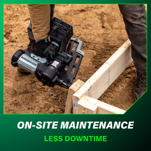 Metabo HPT HPT-NR1875DDAQRY NR1875DDAQRY 18V Brushless 21° Cordless Pneumatic 3in Duplex Forming Nailer 10.0Ah Kit