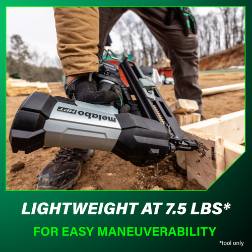 Metabo HPT HPT-NR1875DDAQRY NR1875DDAQRY 18V Brushless 21° Cordless Pneumatic 3in Duplex Forming Nailer 10.0Ah Kit
