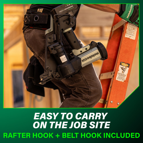 Metabo HPT HPT-NR1865DKAQRY NR1865DKAQRY 18V Brushless Cordless Pneumatic 2-1/2in Metal Connector Nailer 10.0Ah Kit