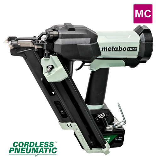 Metabo HPT HPT-NR1865DKAQRY NR1865DKAQRY 18V Brushless Cordless Pneumatic 2-1/2in Metal Connector Nailer 10.0Ah Kit