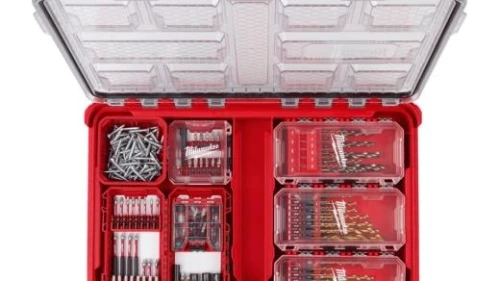 Milwaukee 23PC drill bit set customizable PACKOUT compatible case