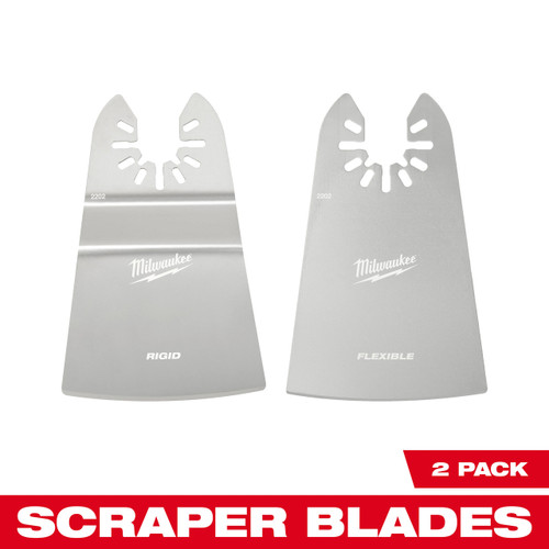 Milwaukee 49-25-2202 2in Rigid and Flexible Scraper OPEN-LOK Multi-Tool Blade Set