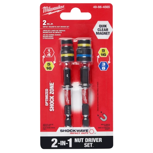 Milwaukee QUIK-CLEAR 2-in-1 Magnetic Nut Driver Set 49-66-4565