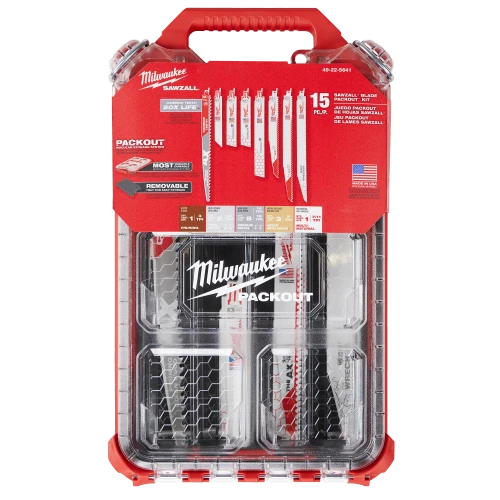 Milwaukee 49-22-5641 15PC SAWZALL Blade PACKOUT Kit
