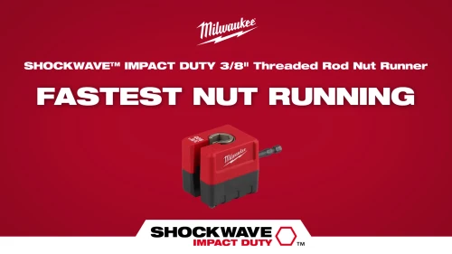 Milwaukee SHOCKWAVE 3/8in Threaded Rod Nut Runner demo