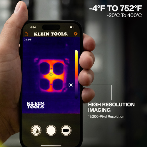 Klein Tools KLE-TI223 TI223 Mobile Thermal Imager for Android and iOS