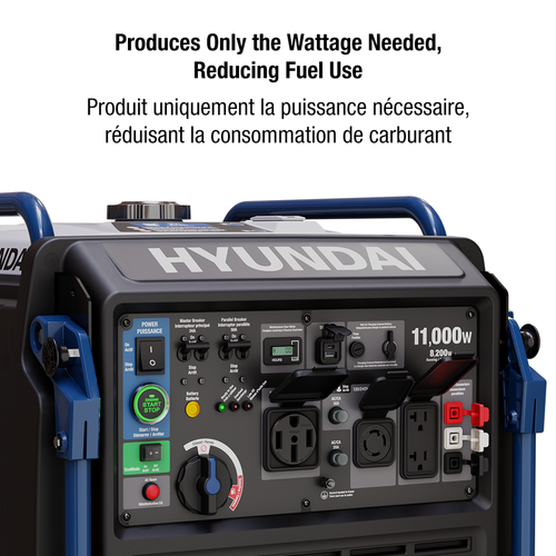 Hyundai HYU-HG12000E HG12000E 12,000W Gas Powered Portable Generator with Electric Start