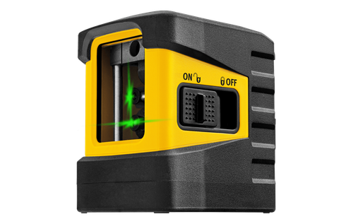 Stabila STAB-03281 LAX 60 G Green Cross Line Laser Level Set with Pole and Mounting Bracket