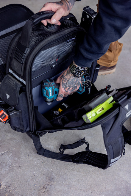 Velocity Pro Gear VEL-BP-55-S Rogue 55 Carpenters Backpack Shadow Black