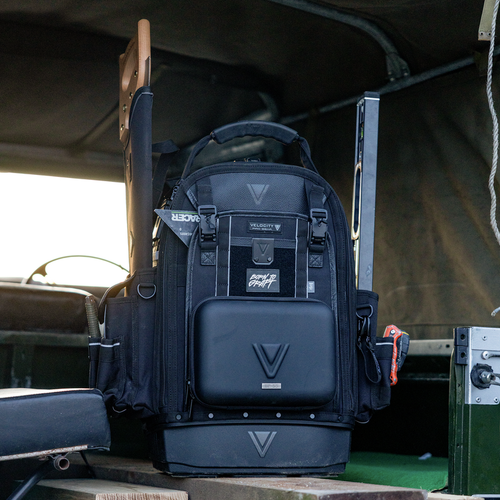 Velocity Pro Gear VEL-BP-55-S Rogue 55 Carpenters Backpack Shadow Black