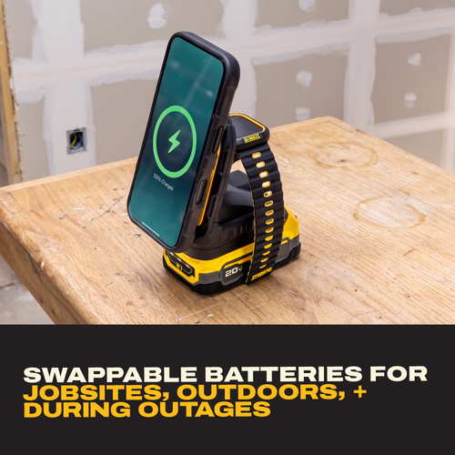 DEWALT DEWL-1410015DW2 20V MAX 2-in-1 Magnetic Wireless Charger for Phone and Apple Watch