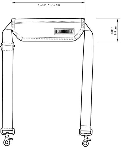 ToughBuilt TB-55-B Padded Shoulder Strap