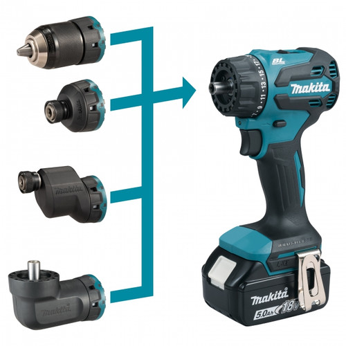 Makita DDF491Z01 multi-head drill-driver