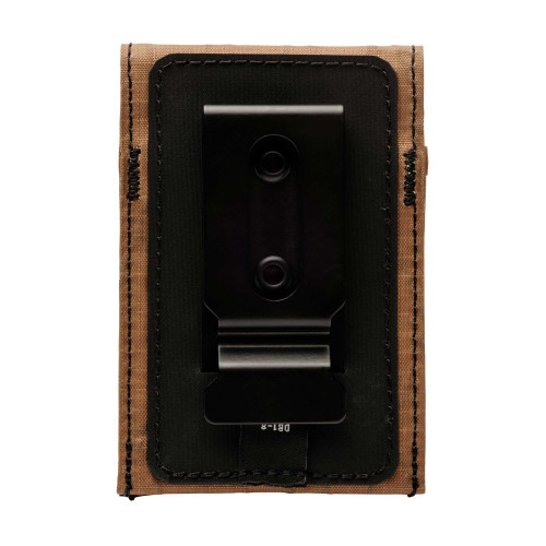 Diamondback DB Wallet Clip Tan back with HD clip
