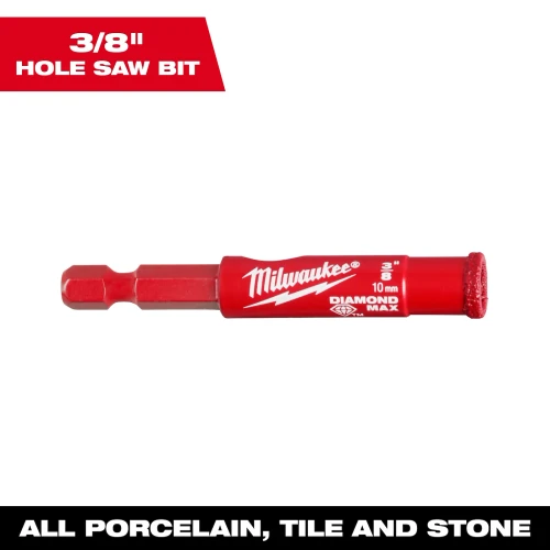 Milwaukee 3/8in DIAMOND MAX Hole Saw Bit