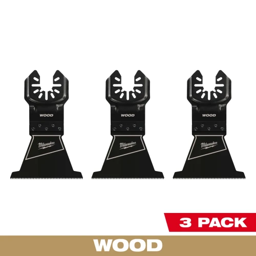 Milwaukee OPEN-LOK 2-1/2in HCS Wood Multi-Tool Blade 3 pack