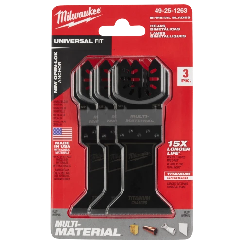 Milwaukee 1-3/4in Bi-Metal Multi-Material Multi-Tool Blade in packaging