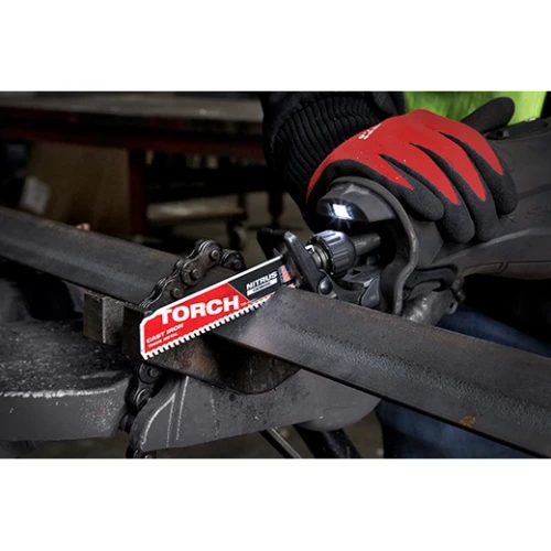 TORCH with NITRUS Carbide 6in blade cutting thick metal