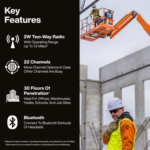 Klein KLE-RJSC200 Bluetooth Two-Way Radios detail 2