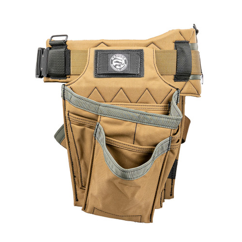 Badger B12 Single Tool Belt Setup Sawdust fastener side