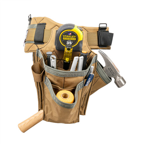 Badger B12 Single Tool Belt Setup Sawdust tool bag loaded