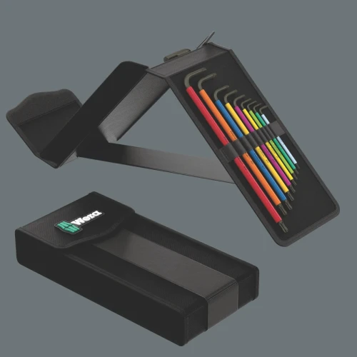 Wera Big Pack Multicolour L-key Set 1 textile box standing open