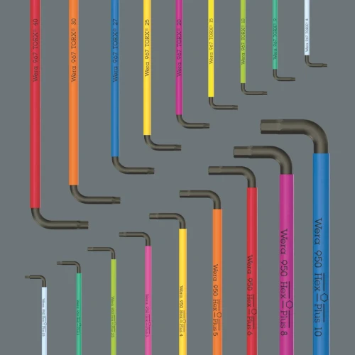 Wera Big Pack Multicolour L-key Set 1 Take it easy colour coding