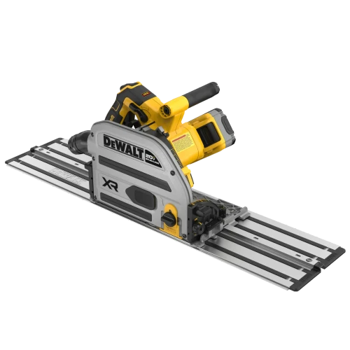 DEWALT DCS525STWW1 track saw angled view