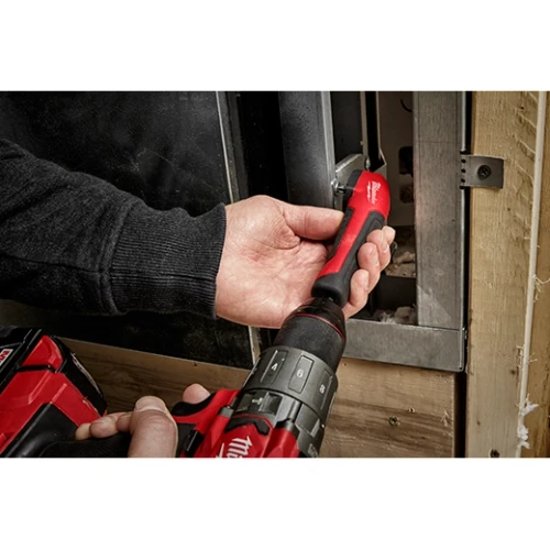 Milwaukee SHOCKWAVE Right Angle Adapter in use