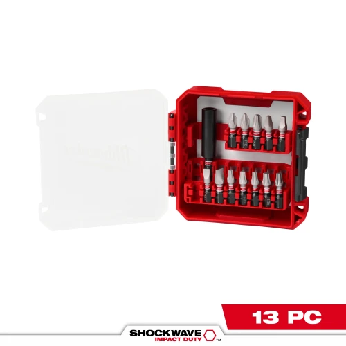 13PC SHOCKWAVE driver bit set open case
