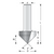 Dimar DIM-105R4-12-60 1/2in Dia Carbide Tipped V-Groove Bit 60deg 2 Flute 1/4in Shank 13/32in Depth